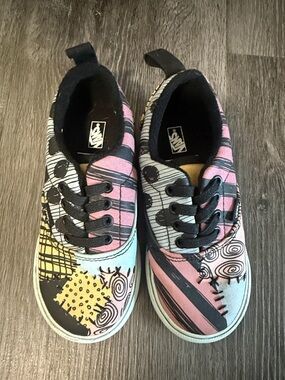 Vans Kids NBC Sally Low-Top Canvas Sneakers — Pink, Yellow & Blue